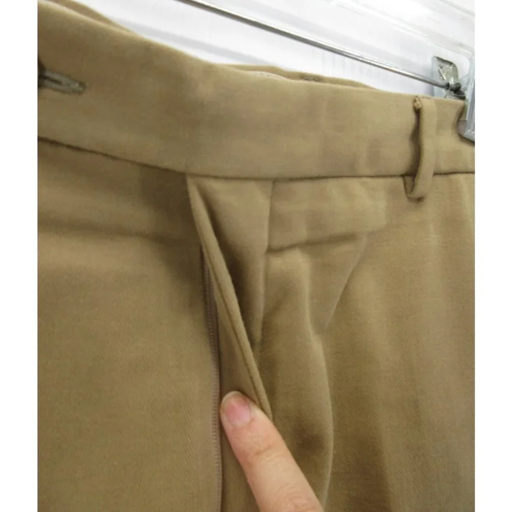 Ermenegildo Zegna Pants 36X29 Tan Soft Chino Khakis Trousers Italy 52
